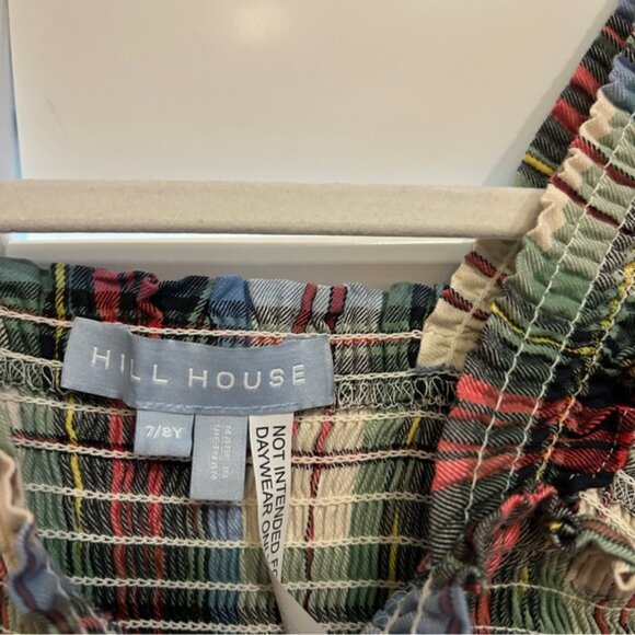 Hill House Home The Tiny Ellie Nap Dress in Multi Tartan Cream Red Size 7/8 - Picture 2 of 3